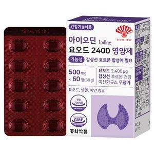 동화약품 아이오딘 요오드 2400 영양제 기능성 갑상선 호르몬 합성에 필요 30g
