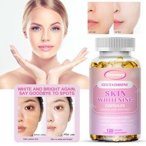 환원형 L-글루타티온 2000mg 미백 캡슐은 피부톤을 효과적으로 밝게 하고, 항산화 및 노화 방지 효과를 제공하며, 면역력을 강화합니다., 1개