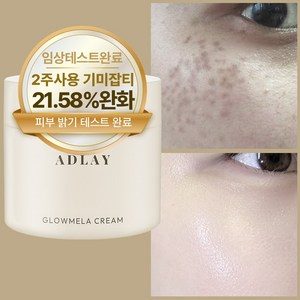 아들레이 화이트닝 색소침착 기미 주근깨 잡티 착색 미백크림, 1개, 70ml