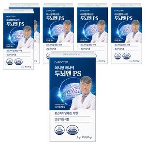 닥터루템 정품 이시형박사 두뇌엔 PS 포스파티딜세린 분말 스틱, 15회분, 30g, 6개