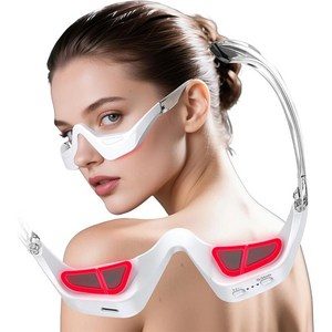 코코 EMS 눈마사지기 LED 아이케어 눈가 마사지 미용기기, 화이트, SF001