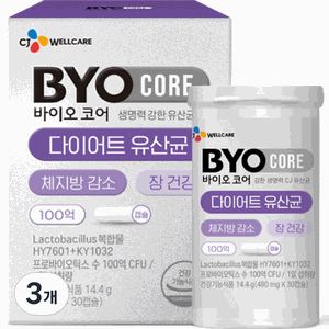 BYO 다이어트 유산균, 30정, 3개
