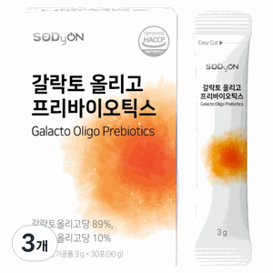 소디온 갈락토 올리고 프리바이오틱스 GF GOS 제노포커스 유산균먹이, 90g, 3개