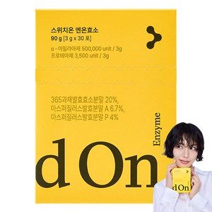 스위치온 엔온효소 탄수화물 단백질 글루텐 분해 자연발효 효소, 6개, 90g