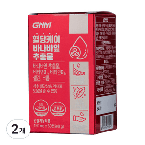 자연의품격 혈당케어 바나바잎추출물 9g, 60정, 2개