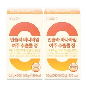 인슐라 바나바잎 추출물 고함량 91% 여주 케어, 2개, 60정
