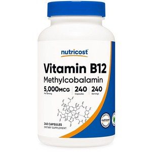 뉴트리코스트 비타민 B12 5000MCG 240캡슐, 240정, 1개
