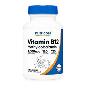 뉴트리코스트 비타민B12 비타민비 1000mcg 120캡슐 VitaminB12, 1개, 120정
