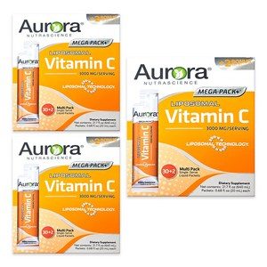 오로라 리포조말 메가팩플러스 비타민C 3000mg 32포 리포좀 고함량 비타민씨 메가도스, 96개, 20ml
