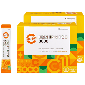 광동 비타500 데일리 메가 비타민C 3000 고함량 비타민c, 2개, 270g