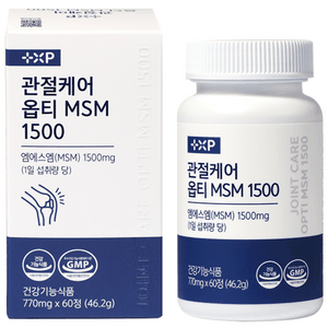 관절케어 MSM 옵티 1500 관절 영양제 건강기능식품, 1개, 60정