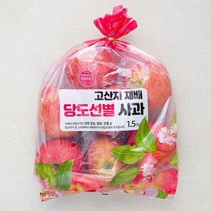 고산지 재배 당도선별 사과, 1.5kg(중과), 1봉
