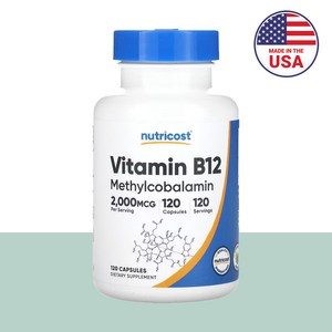 뉴트리코스트 비타민 B12 메틸코발라민 2000mcg 16주분, 120정, 1개