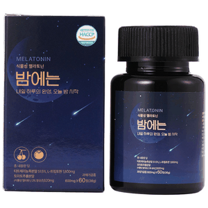 식물성 멜라토닌 밤에는 숙면 꿀잠 멜라코펜, 4개, 60정