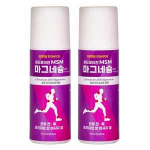 콘드로이친 MSM 마그네슘 스포츠마사지 글루코사민 핫 마사지겔, 2개, 1개입