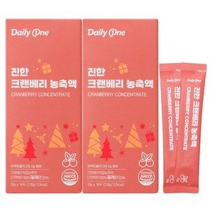 데일리원 진한 크랜베리 농축액, 210g, 2개