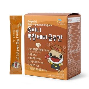 엔돌핀팩토리 돌피니 복합 베타글루칸 30p, 30개, 3g