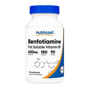 뉴트리코스트 벤포티아민 600mg 활성 지용성 비타민 B1 180정, 180정, 1개