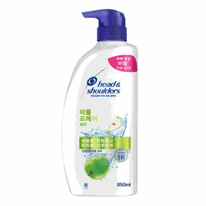 헤드앤숄더 애플 프레쉬 샴푸, 850ml, 1개