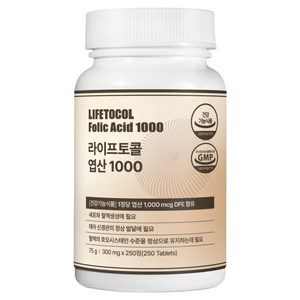 라이프토콜 엽산 1000, 250정, 1개