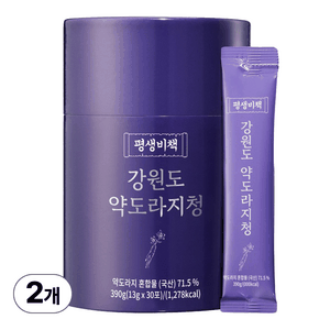 평생비책 강원도 약도라지청 100% 약도라지 무설탕, 2세트, 30개입, 13g