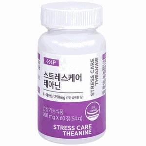 심신 마음 안정 스트레스 케어 테라피 테아닌, 1세트, 60정