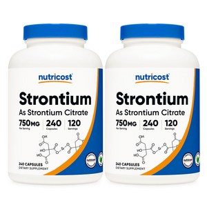뉴트리코스트 스트론튬 750mg 캡슐 240정 2병, 120회분