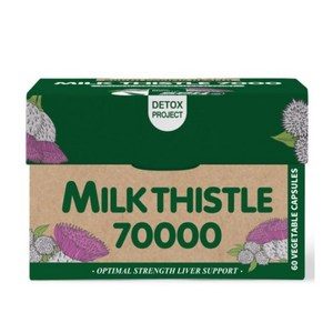 (SPH)100% 순수 고함량 밀크시슬 70,000mg 고품질 밀크씨슬 실리마린 800mg함유 60캡슐