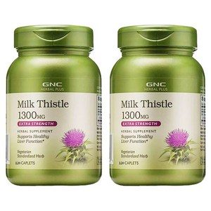 GNCHERBALPLUS 밀크 시슬 1300mg 캐플릿