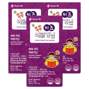 휴온스 쏙쏙 키즈 아르기닌 14p, 280g, 3개