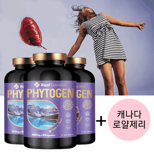 로얄캐네디언 파이토젠 60정 갱년기 영양제 알약 여성건강 캐나다 보건부 인증 리그난 에스트로겐