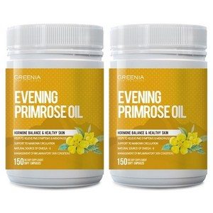 Greenia Evening Primrose Oil 그리니아 뉴질랜드 이브닝 프림로즈 오일 달맞이꽃 종자유 150캡슐 2팩