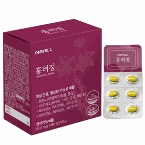 홍려정 여성 갱년기 영양제 바이트로겐 식물성 에스트로겐 여성 호르몬 영양제 대두 이소플라본, 3박스, 60정