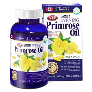 [네추럴팀버스] 캐나다직수입 VIP 감마리놀렌산 달맞이꽃종자유 (1001mg * 180캡슐) 'Evening Primrose Oil'