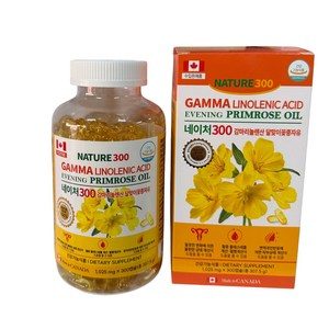 네이처스힐 캐나다직수입 감마리놀렌산 달맞이꽃종자유 (1001mg * 300캡슐) 'Evening Primrose Oil', 1개, 300정
