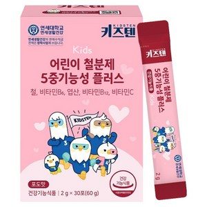키즈텐 어린이 철분제 5중기능성 플러스, 60g, 1개