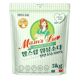 맘스럽 워싱소다 탄산소다 초강력 세탁보조제 100% 탈취인증, 5kg, 1개
