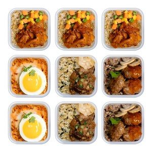 방탄푸드 닭가슴살 곤약 볶음밥 도시락 230g 4종 8+1팩 (김치볶음 2팩 + 숯불고기 2팩 + 미트볼 2팩 + 제육볶음 3팩)  / FMD 컵밥 식단