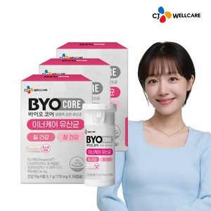 CJ 바이오코어 질 건강 리스펙타 유산균, 30회분, 3박스