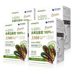 뉴트라라이프 뉴질랜드 초록입홍합 프리미엄 3300 100%환 4박스