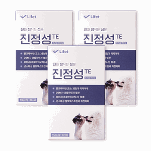 진정성 췌장 영양제 강아지 고양이 소화효소 췌장염 구토 설사, 3개, 소화기능/췌장개선, 30회분