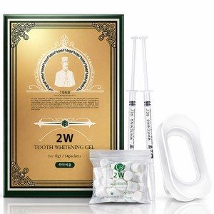 투더블유 치아 미백제 셀프 개구기 세트, 4개, 14ml