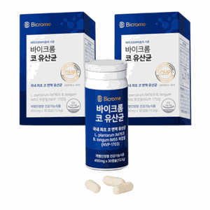 [실온 리뉴얼]바이크롬 코유산균 캡슐 코 면역 유산균 콧물 코막힘 알러지 프로바이오틱스 NVP-1703, 1개, 60회분