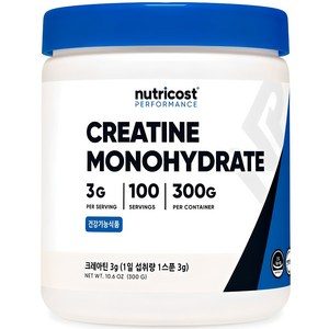 뉴트리코스트 정품 크레아틴 분말, 300g, 1개
