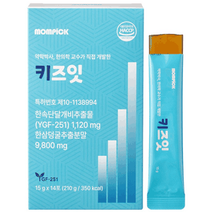 맘픽 키즈잇 한삼덩굴 환삼덩굴 추출분말 율초 식약청 HACCP 인증 젤리 스틱