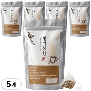 청기삼환차 티백 목에 좋은 도라지 호박 결명자차 기관지 기침 가래 관리 건강차, 5개, 30개입, 1.2g