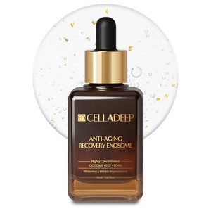 셀라딥 탄력 주름 개선 PDRN 엑소좀 EGF 안티에이징 리프팅 골드 앰플 세럼, 1개, 45ml