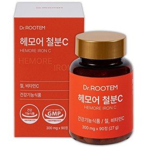 닥터루템 헤모어 철분 빈혈 비헴철 철분제, 1개, 90정