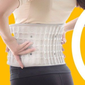 허리 곡선 견인기 보호대 복대 의료용 척추 공기주입식 지지대