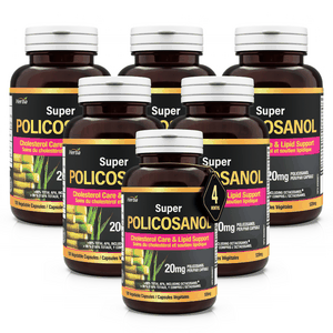 폴리코사놀 20mg 120식물성캡슐 옥타코사놀 62.56%함유 슈퍼 Policosanol 허바 캐나다, 6개, 120정